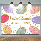 Bunt Funkeln Ostern Bruch Ei Jagd Hintergrund